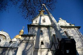 Domes of Saint Sophia Cathedral in Kyiv