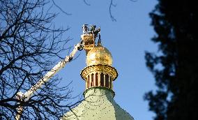 Domes of Saint Sophia Cathedral in Kyiv