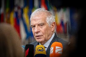 Josep Borrell At The European Council Summit In Brusselst