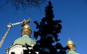 Domes of Saint Sophia Cathedral in Kyiv