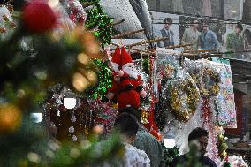 Preparation For Christmas Celebration In India.