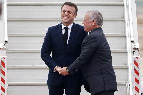 King Abdullah II Welcomes President Macron - Jordan