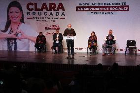 Clara Brugada Installation Of The Committee Of Social And Popular Movements