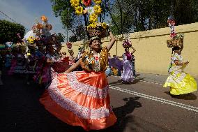 Residents Of Xochimilco Celebrate Niño Pa On Christmas Eve In Mexico City