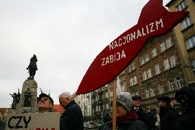 7th Antifascist March In Krakow