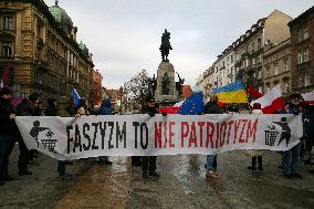 7th Antifascist March In Krakow