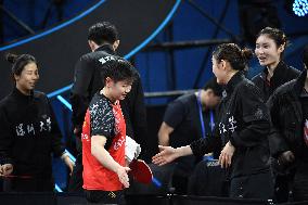 (SP)CHINA-SHENZHEN-TABLE TENNIS-CTTSL-WOMEN'S TEAM SEMIFINAL-SHENZHEN VS ECUST (CN)