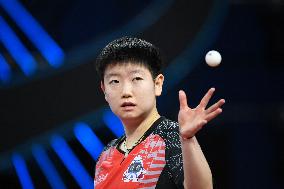 (SP)CHINA-SHENZHEN-TABLE TENNIS-CTTSL-WOMEN'S TEAM SEMIFINAL-SHENZHEN VS ECUST (CN)