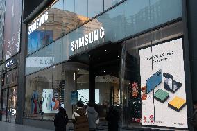 A Samsung Store in Shanghai