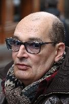 Laeticia Hallyday Unveil A Plaque In Tribute To Johnny Hallyday - Paris