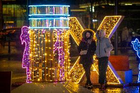 Warsaw Soviet Era Christmas Lighting