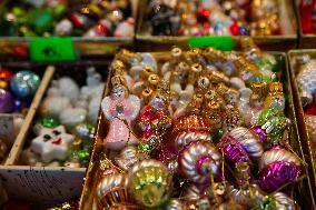 Christmas Shopping At The Market In Krakow