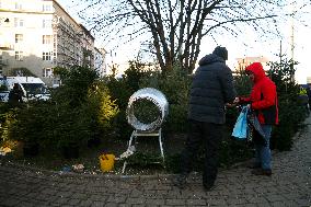 Christmas Shopping At The Market In Krakow