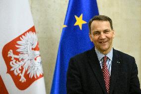 Polish Foreign Minister Radoslaw Sikorski In Kyiv, Ukraine