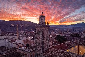 Sunset Over L'Aquila, Italy