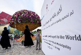 Guinness World Record For Largest Natural Flower Bouquet In Doha