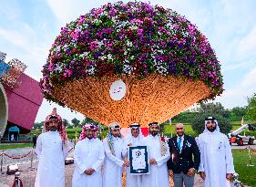 Guinness World Record For Largest Natural Flower Bouquet In Doha