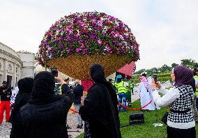 Guinness World Record For Largest Natural Flower Bouquet In Doha