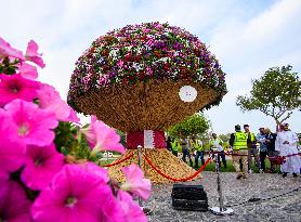 Guinness World Record For Largest Natural Flower Bouquet In Doha