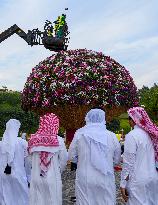 Guinness World Record For Largest Natural Flower Bouquet In Doha