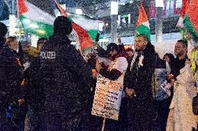 Pro Palestinian Candle Light Vigil For Victims From Gaza In Cologne