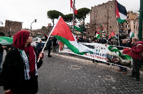 Demonstration For 'Solidarity With Palestine'