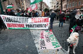 Demonstration For 'Solidarity With Palestine'