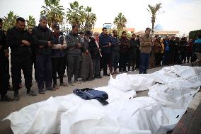 MIDEAST-GAZA-DEIR EL-BALAH-MOURNING