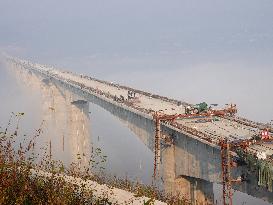 Hgh-speed Railway Under Construction in Yichang