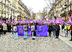 Rally In Tribute To The Three Kurdish Victims Killed A Year Ago - Paris