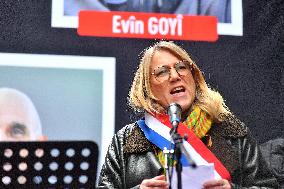 Rally In Tribute To The Three Kurdish Victims Killed A Year Ago - Paris