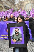 Rally In Tribute To The Three Kurdish Victims Killed A Year Ago - Paris