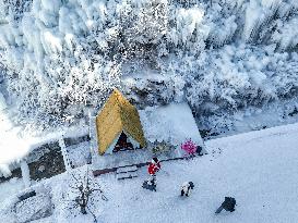 Icefall in Qingzhou