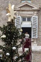 Pope Francis Leads The Angelus Prayer - Vatican