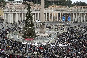 Pope Francis Leads The Angelus Prayer - Vatican