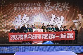 (SP)CHINA-SHENZHEN-TABLE TENNIS-CTTSL-MEN'S TEAM FINAL (CN)