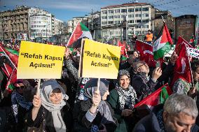 Protest Against Israel And PKK In Istanbul, Turkey