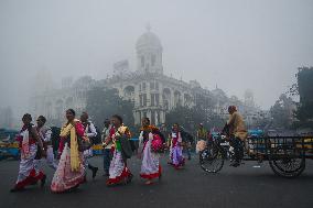 Foggy Morning In Kolkata, India