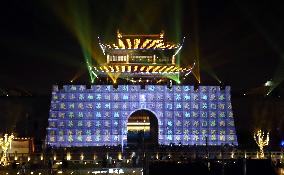 A Light Show Welcome The New Year in Suzhou