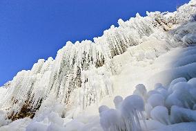 Icefall in Qingzhou