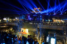 A Light Show Welcome The New Year in Suzhou