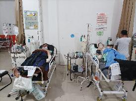 INDONESIA-CENTRAL SULAWESI-SMELTING FURNACE-EXPLOSION-INJURED-TREATMENT