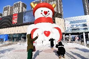 Giant Snowman in Changchun