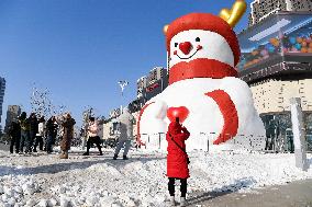 Giant Snowman in Changchun