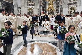 Pope Presides Over The Christmas Eve Midnight Mass - Vatican