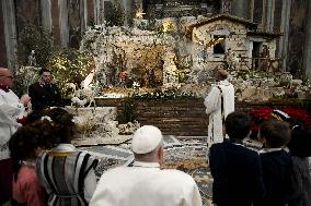 Pope Presides Over The Christmas Eve Midnight Mass - Vatican