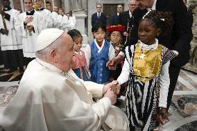 Pope Presides Over The Christmas Eve Midnight Mass - Vatican