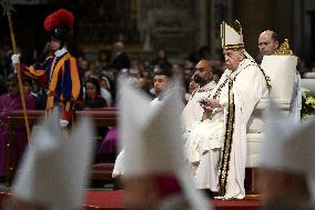 Pope Presides Over The Christmas Eve Midnight Mass - Vatican