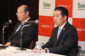 Daiwa Securities Group Inc. Press conference to replace the president