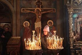 All-night vigil in Kyiv on Christmas Eve